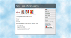 Desktop Screenshot of footprintsmontessori.ie