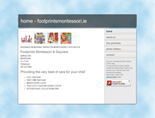 Tablet Screenshot of footprintsmontessori.ie